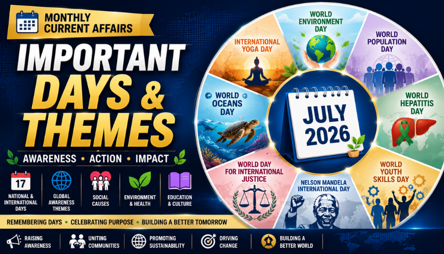 📅 July 2026 Important Days & Themes | National & International Observances